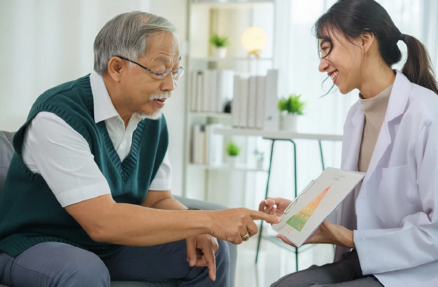 Doctor providing professional weight loss