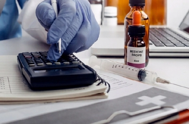 Doctor reviewing internal medicine CPT codes
