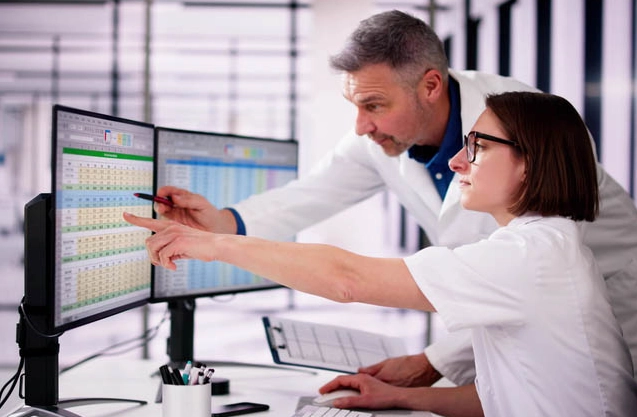 Therapist calculating Medicare billing units