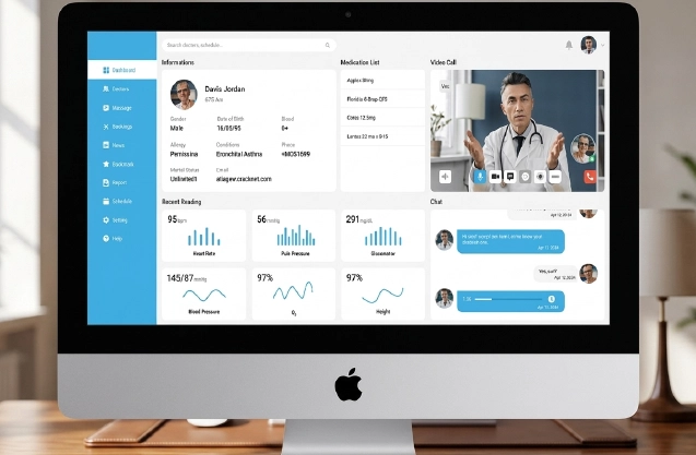 Modern digital healthcare interface analysis