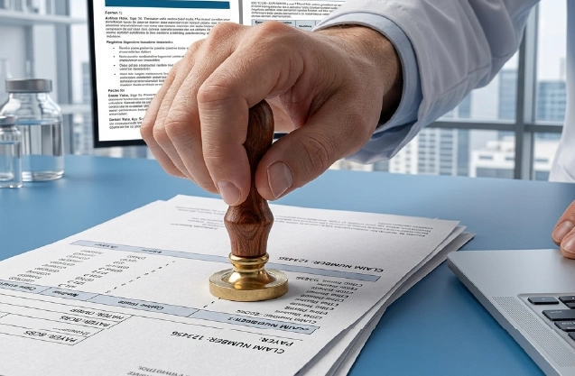 Claims approval stamping process