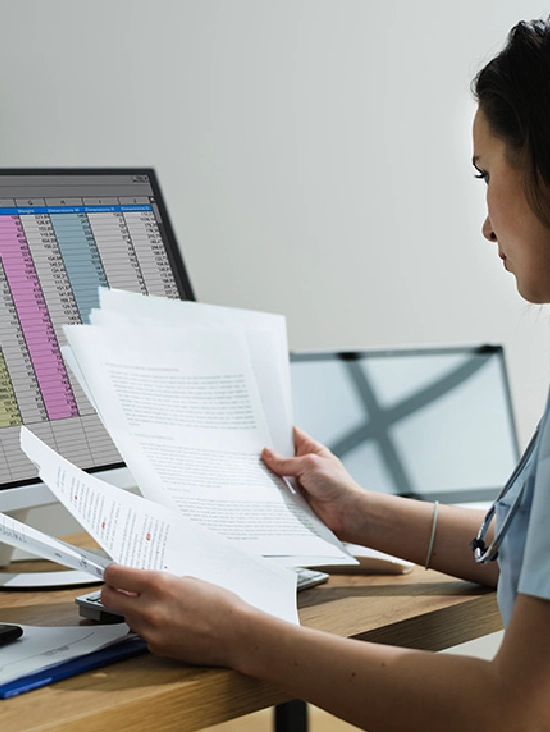 Professional medical data auditing