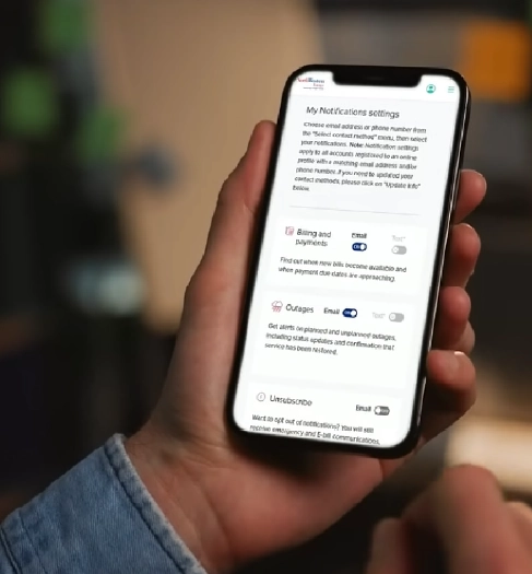 Mobile billing notification settings