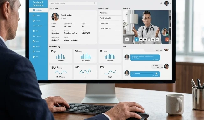 Advanced telehealth billing dashboard