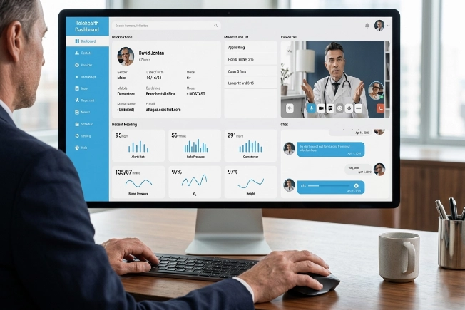 Advanced telehealth billing dashboard