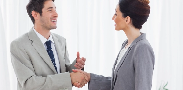 Formal healthcare alliance handshake